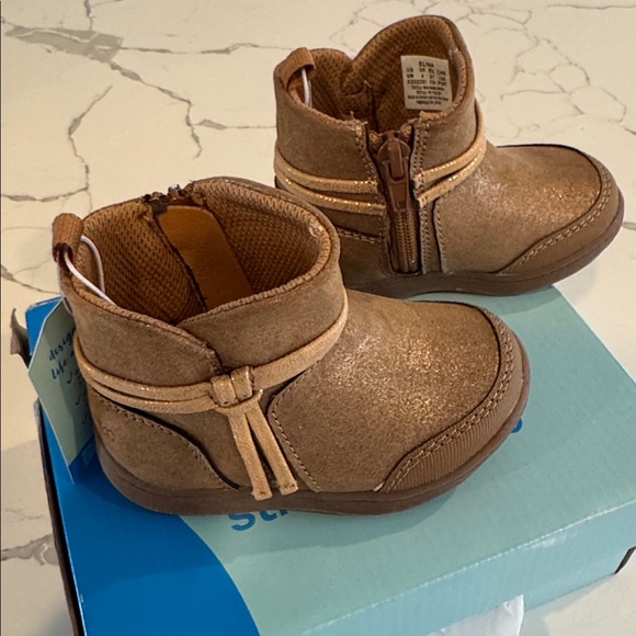 Stride Rite Brown Toddler Boots New In Box - Picture 4 of 5